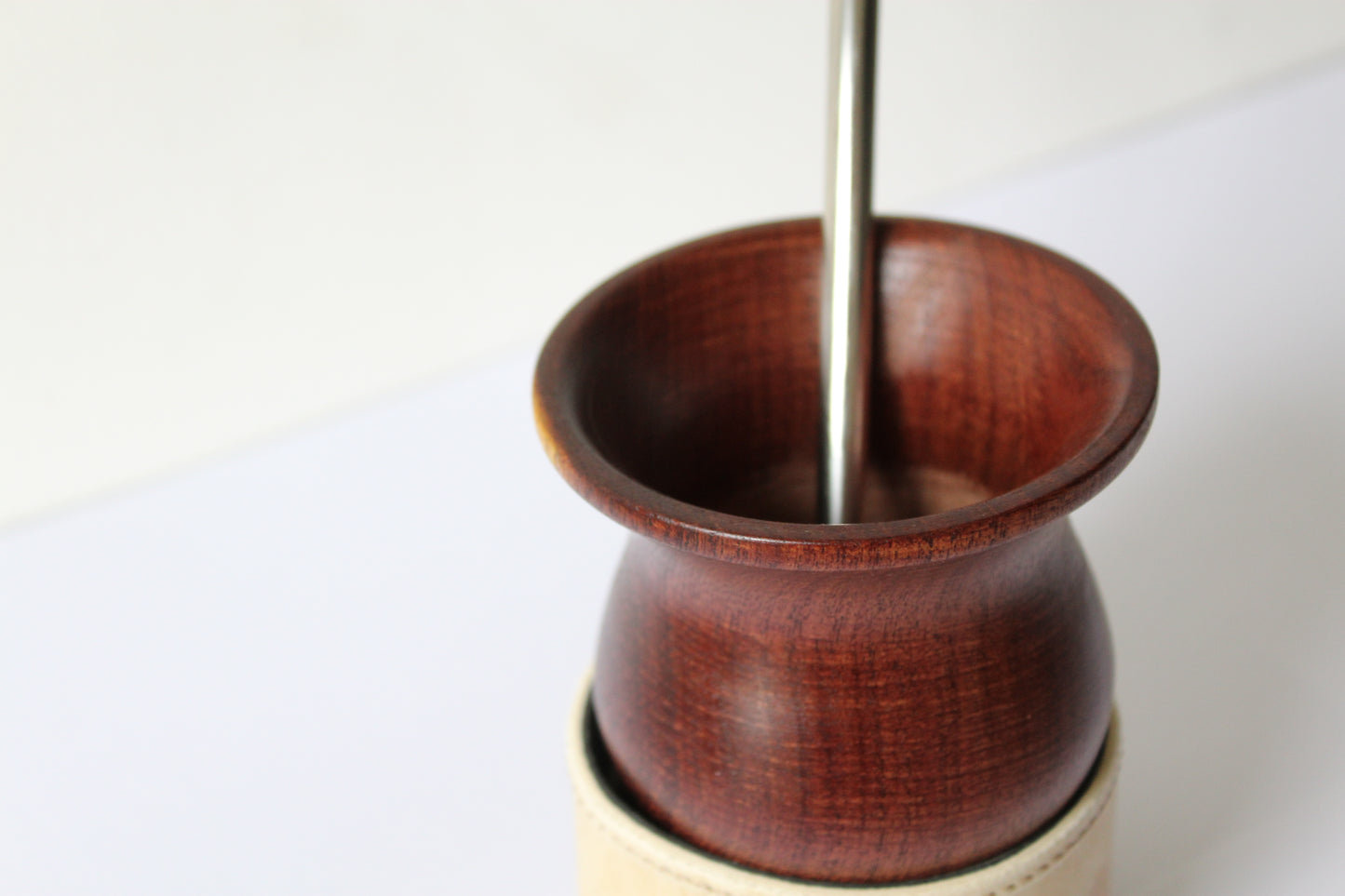 KIT 7 - Camionero en Algarrobo Negro + Posa Mates + Bombillon de Alpaca