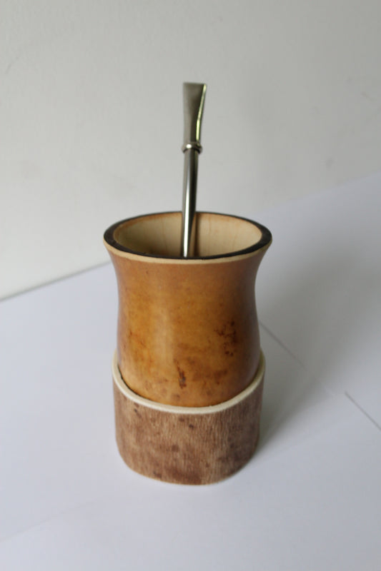 KIT 2 - Camionero de Calabaza + Bombilla en Alpaca + Posa Mates