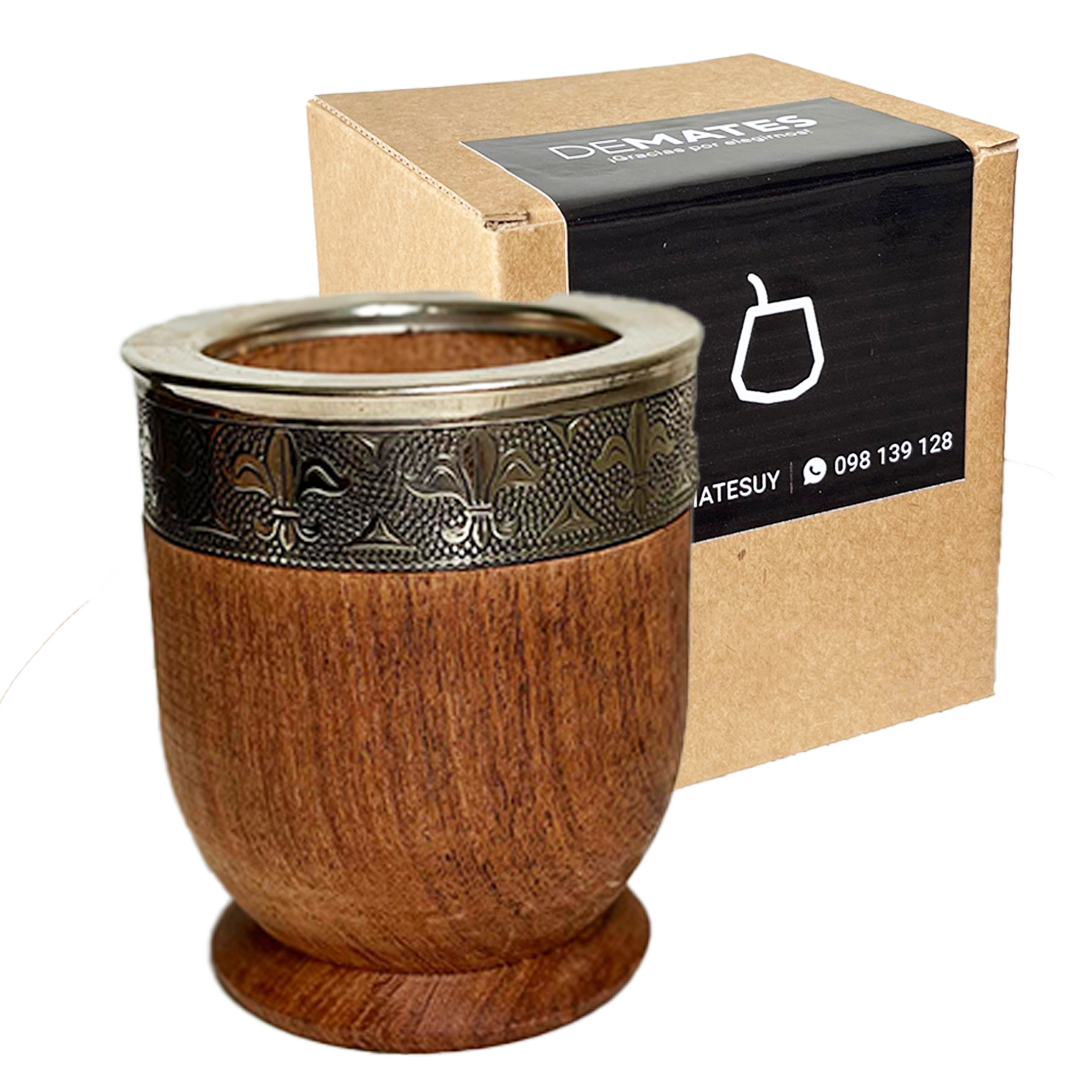 Mate Imperial de Algarrobo con Fleje de Alpaca