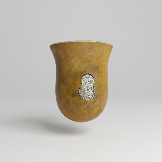 Camionero de Calabaza con Virgen Maria Incrustada