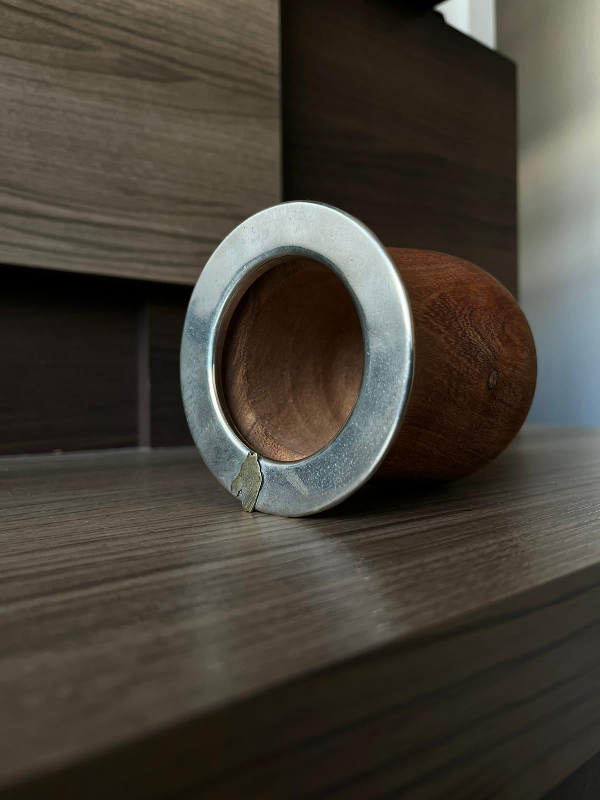 Camionero con Alpaca y dije de Caballo en Bronce