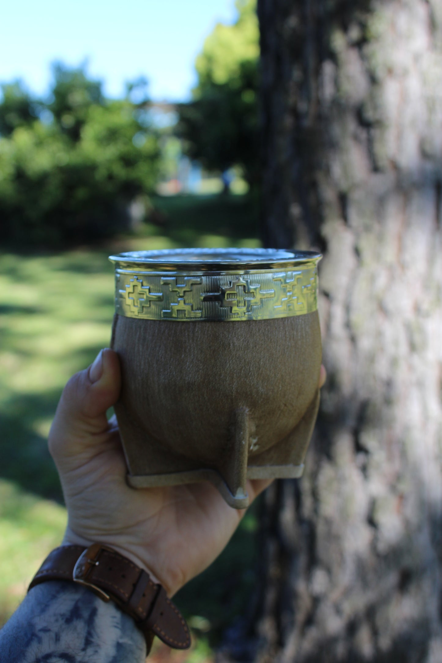 Mate Imperial de Cuero Crudo