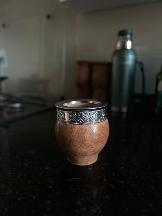 Mate Imperial de Algarrobo con boquilla de Acero Inoxidable