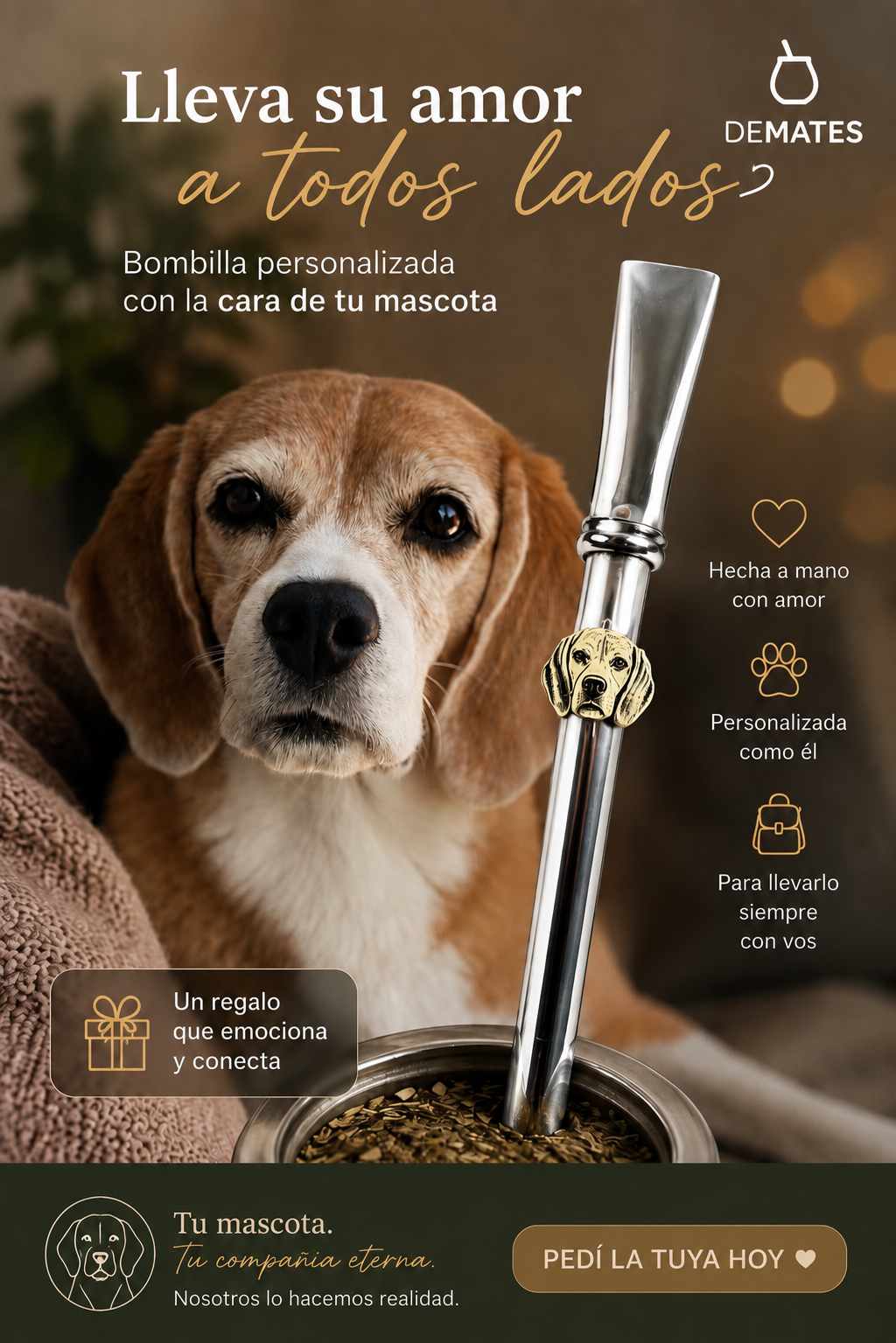 Bombillas Personalizada con tu Mascota