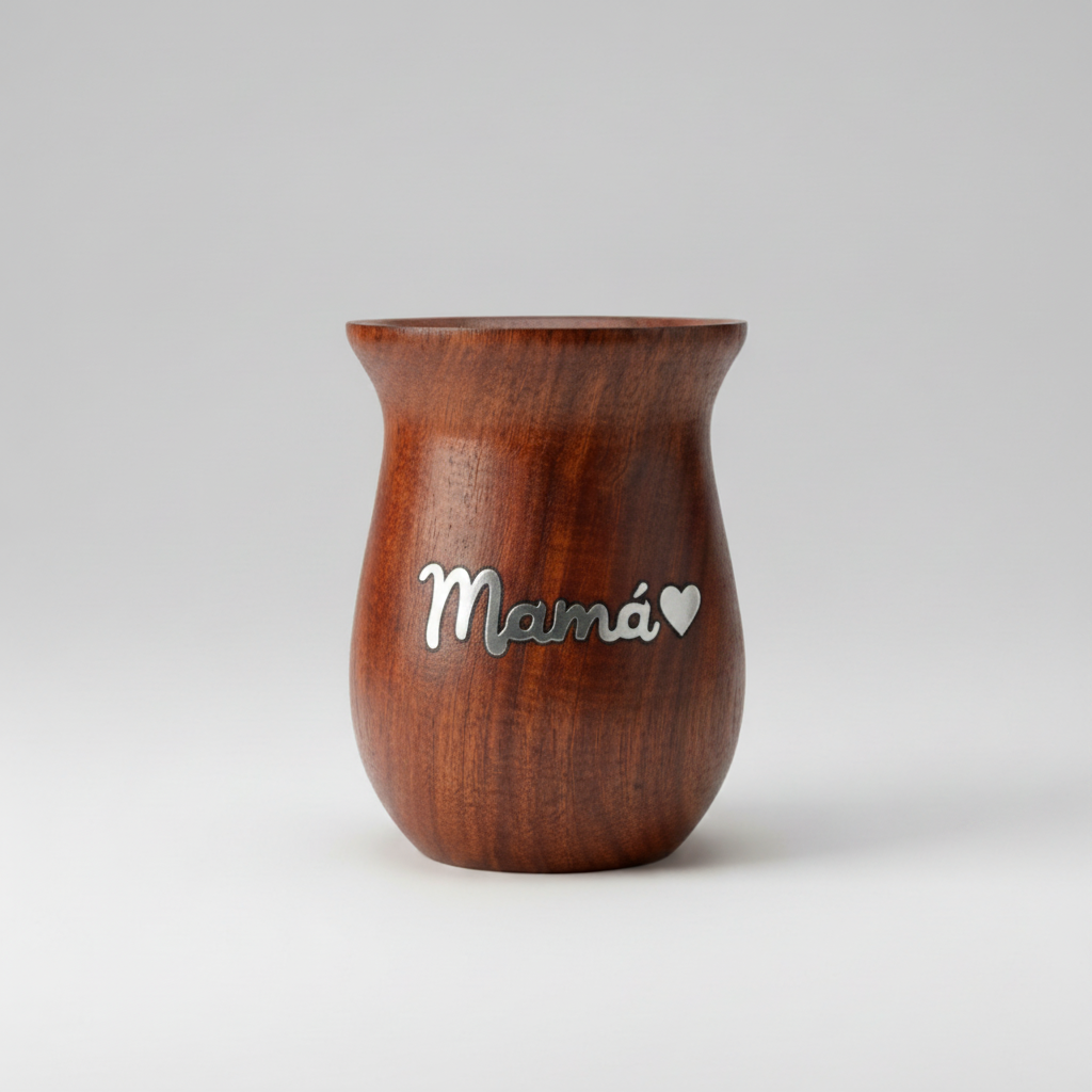 MATE PERSONALIZADO CON INCRUSTACIÓN EN ALPACA PARA MAMA 🌷