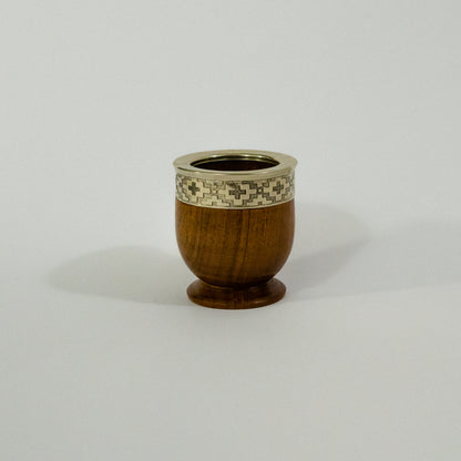 Mate Imperial de Algarrobo con Fleje de Alpaca