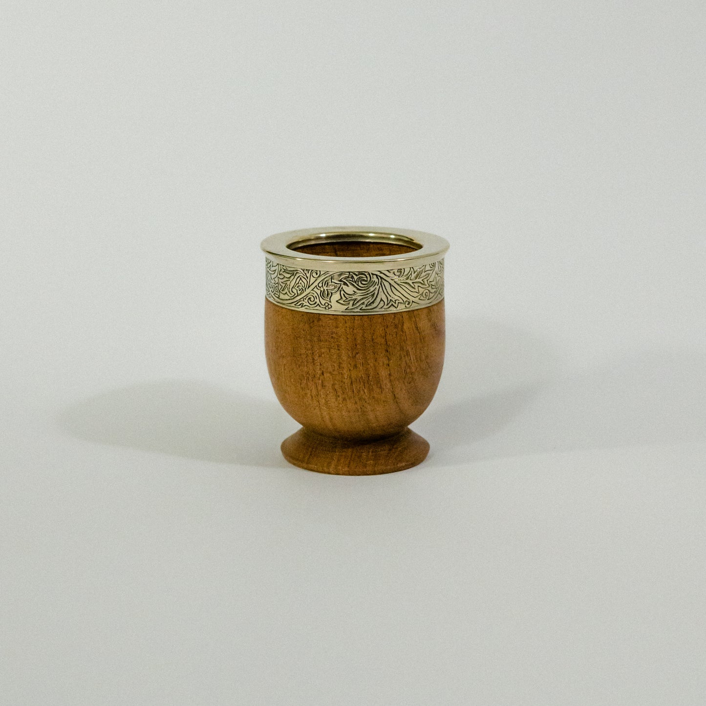 Mate Imperial de Algarrobo con Fleje de Alpaca