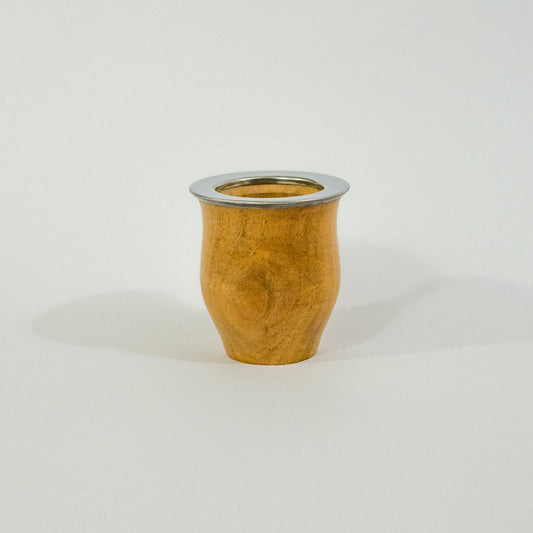 Mate camionero de Algarrobo con boquilla de Acero Inox.