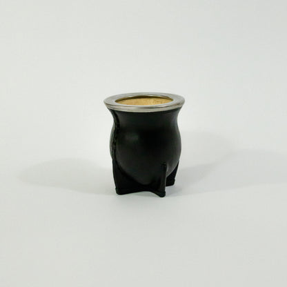 Mate Camionero de Calabaza  PREMIUM Forrado en Cuero