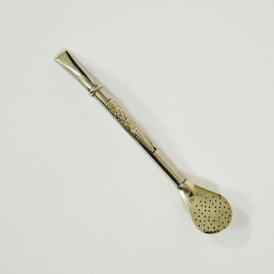 Bombillon de Alpaca con Aplique Pampa