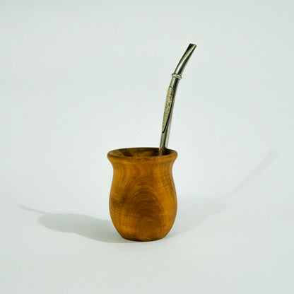 Bombillon de Alpaca con Aplique de Flor de Lis