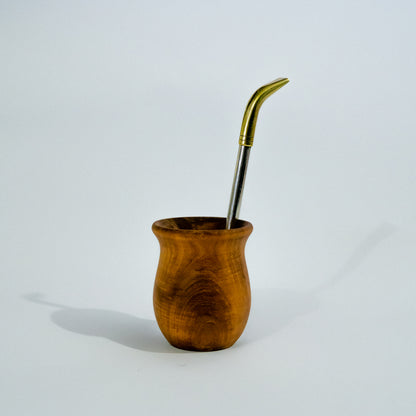 Bombillon de Alpaca Pico de Loro  con Chupete de Bronce