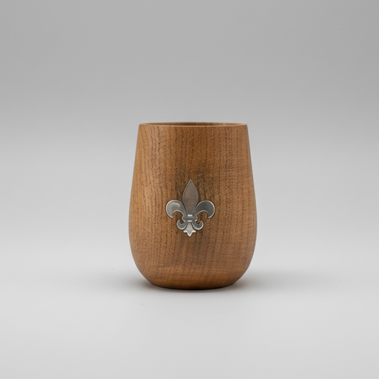 Mate Vasito con Flor de Lis