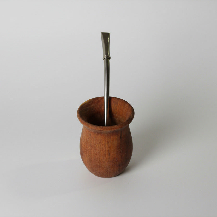 KIT Camionero de Algarrobo + Bombilla de Alpaca