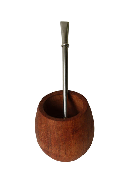 KIT 13- Huevito de Algarrobo + Bombilla de Alpaca