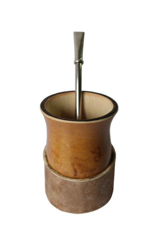 KIT 2 - Camionero de Calabaza + Bombilla en Alpaca + Posa Mates