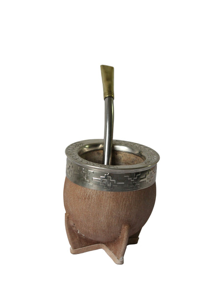 KIT 5 - Imperial de Cuero Crudo + Bombillon de Alpaca y Bronce