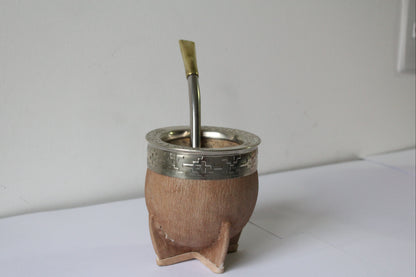 KIT 5 - Imperial de Cuero Crudo + Bombillon de Alpaca y Bronce