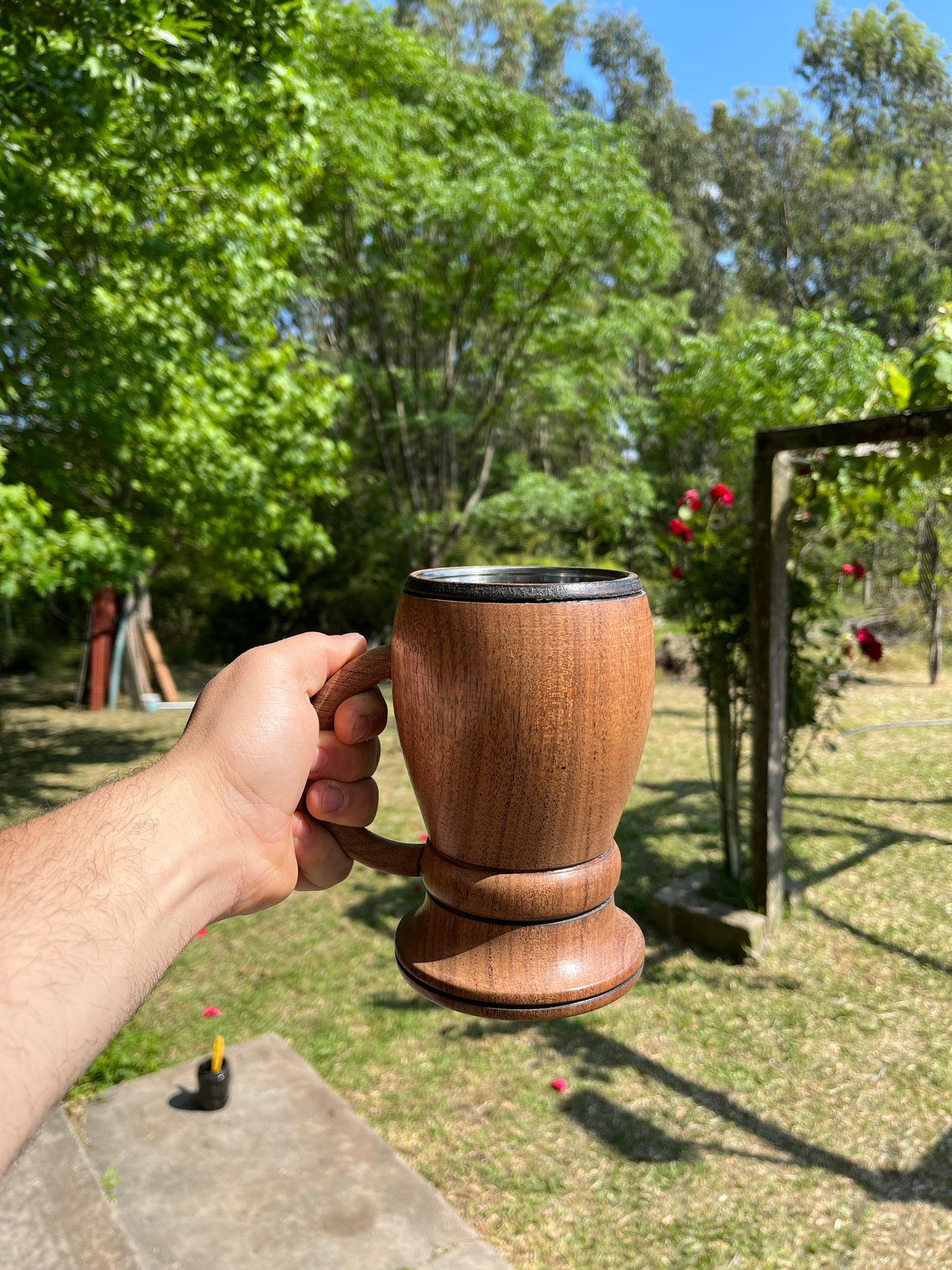 Jarra cervecera de algarrobo 500 ml