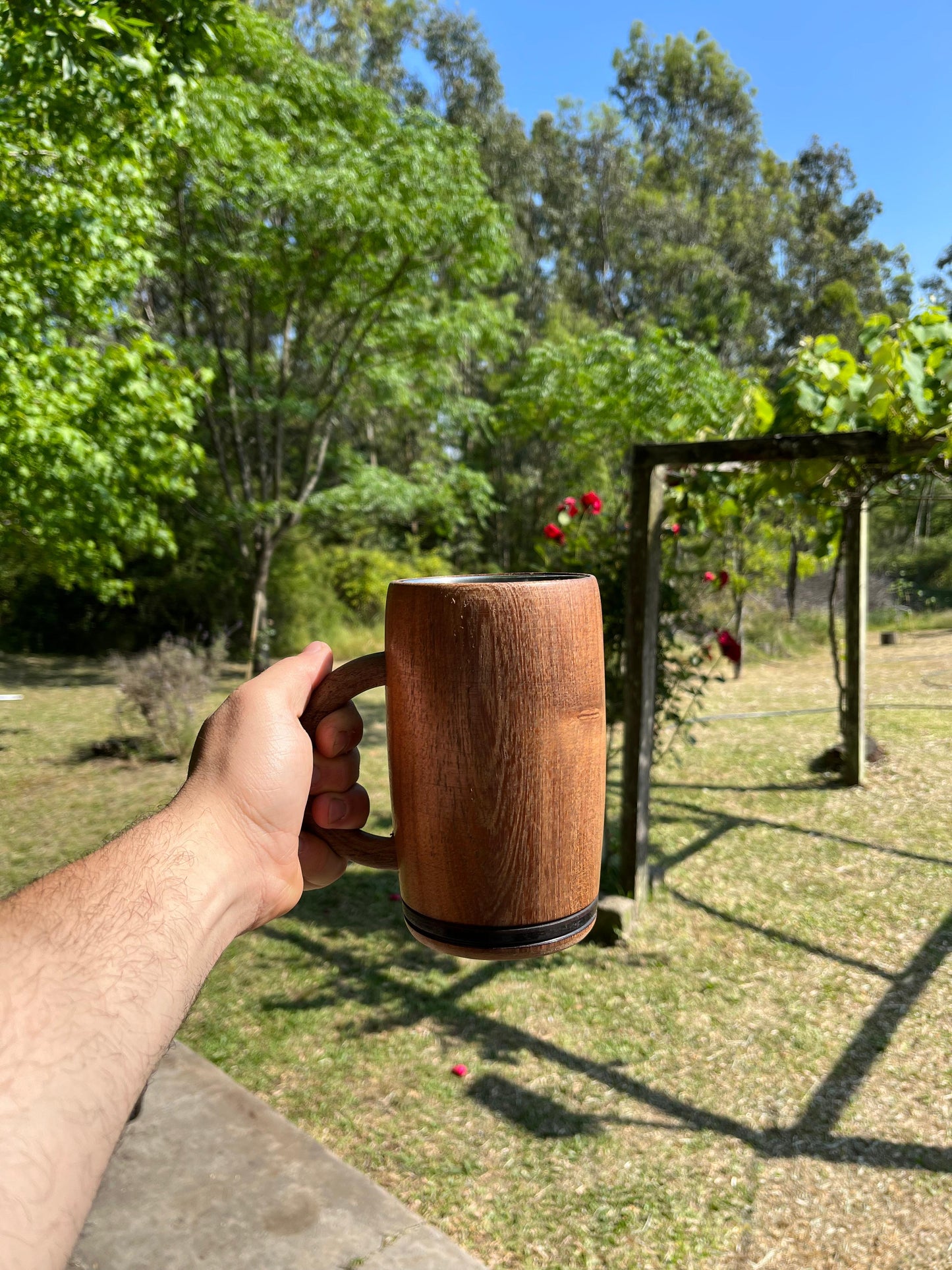 Jarra cervecera de algarrobo 500 ml