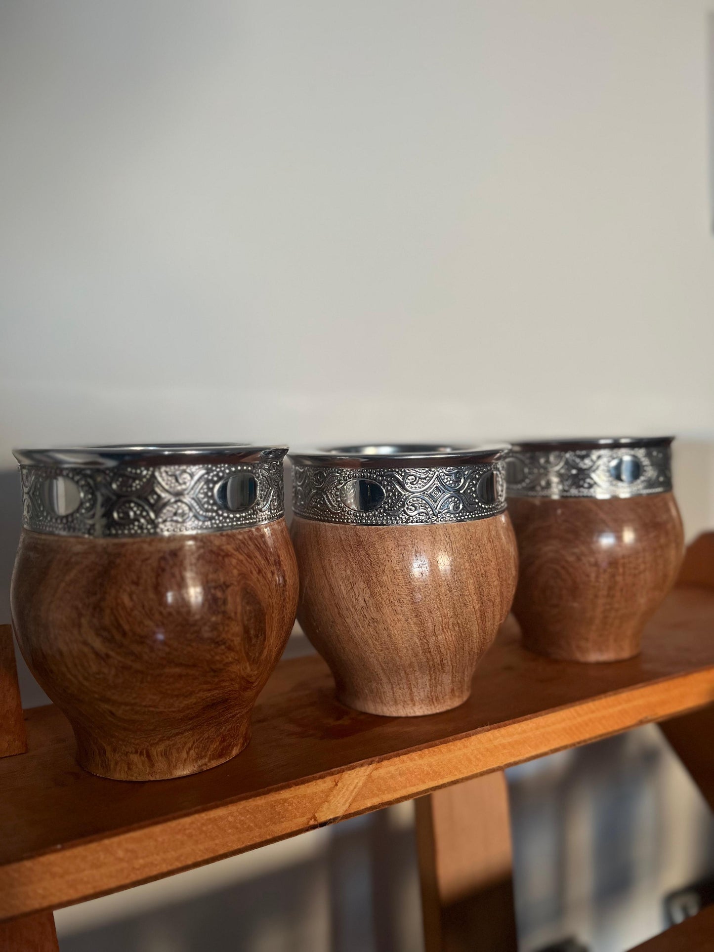 Mate Imperial de Algarrobo con boquilla de Acero Inoxidable