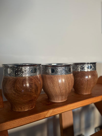 Mate Imperial de Algarrobo con boquilla de Acero Inoxidable