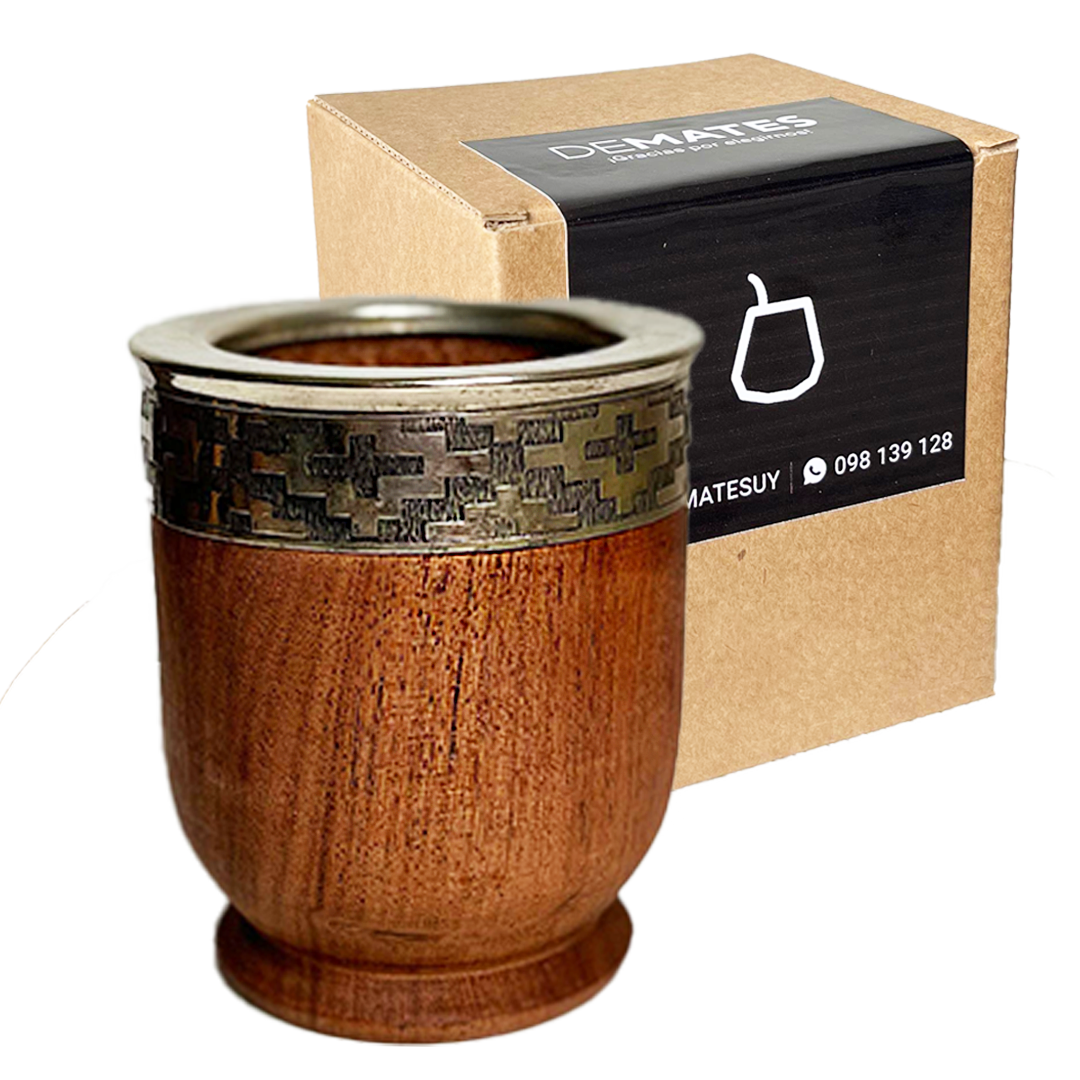 Mate Imperial de Algarrobo con Fleje de Alpaca