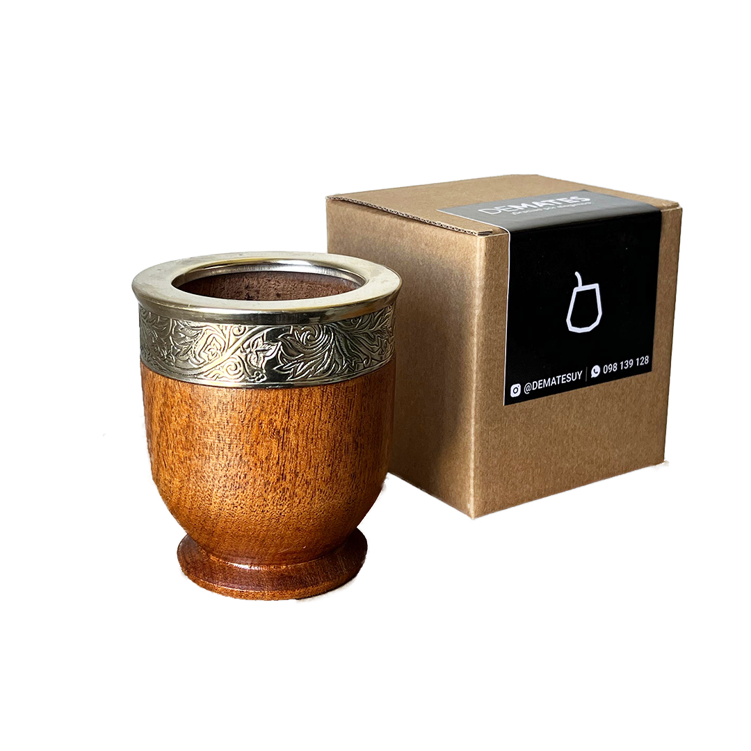 Mate Imperial de Algarrobo con Fleje de Alpaca