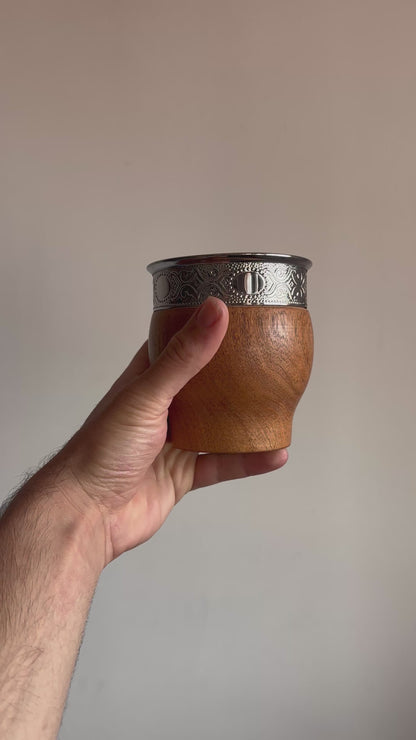 Mate Imperial de Algarrobo con boquilla de Acero Inoxidable