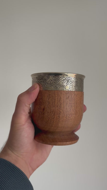 Mate Imperial de Algarrobo con Fleje de Alpaca