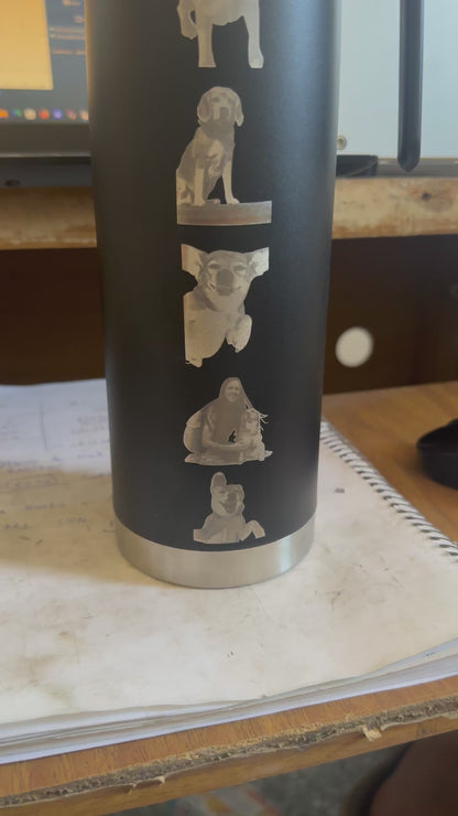 Termo Acero Inoxidable Doble Pared NEGRO