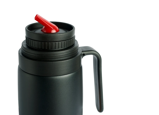 Termo Acero Inoxidable Doble Pared NEGRO 1L